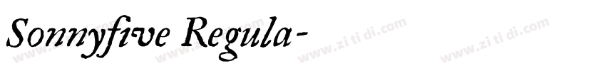 Sonnyfive Regula字体转换